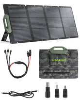 EASYLONGER 110W Foldable Solar Panel ESP110, Portable Solar Charger for CPAP Battery ES960, ES720, ES400 AIR, ES270, Power Station, Camping, Fishing, Outdoor, RV and More