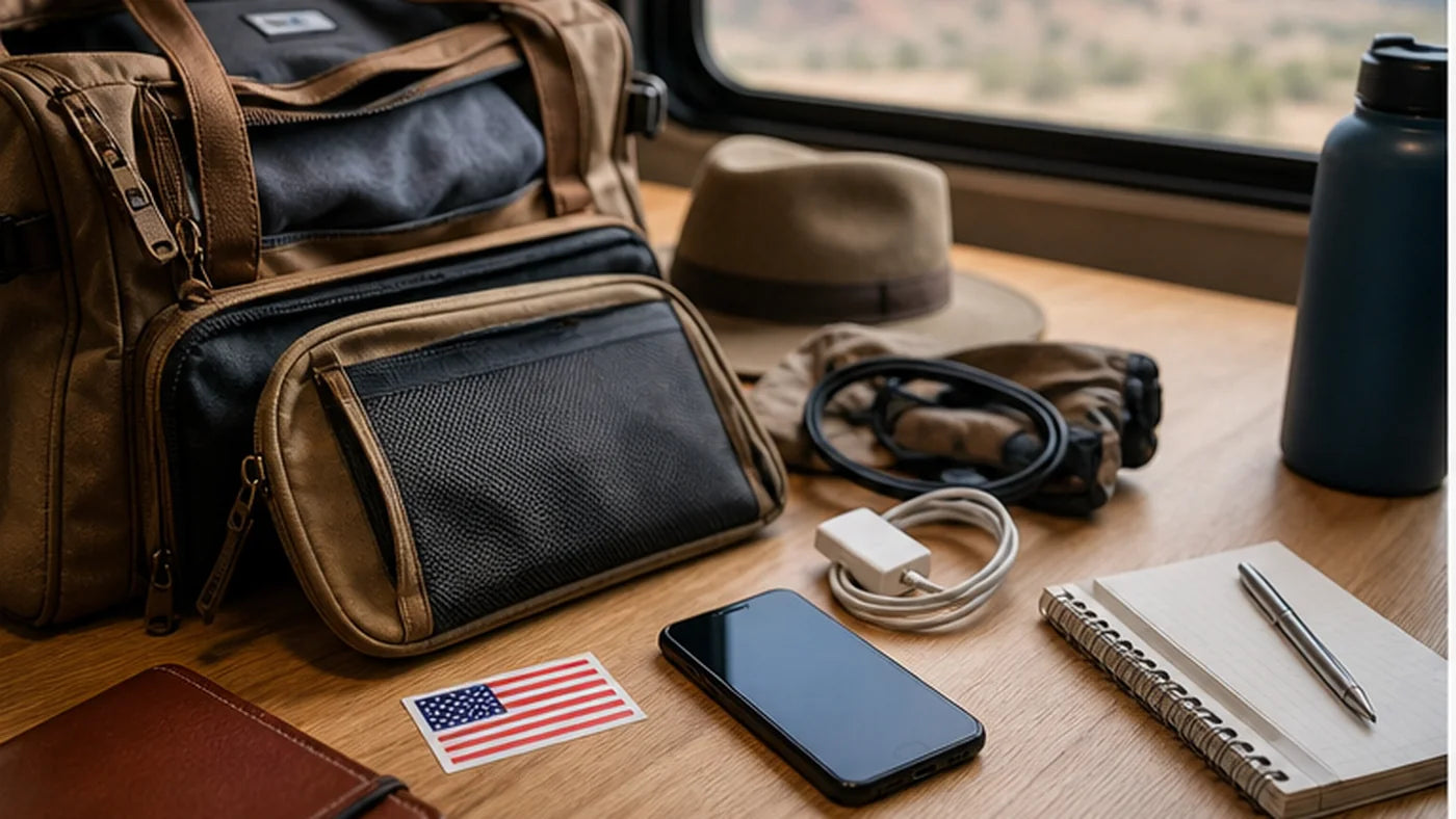 Road trip packing table for CPAP battery planning