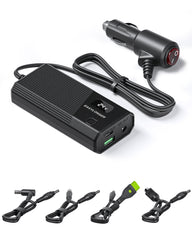EASYLONGER Car Adapter for CPAP, DC 12/24V Converter CPAP Power Cord, 84W Car Charger with 4 DC CPAP Cables for ResMed S9/ AirSense 10/ AirCurve 10/ AirMini/AirSense 11/ Philips Dreamstation etc