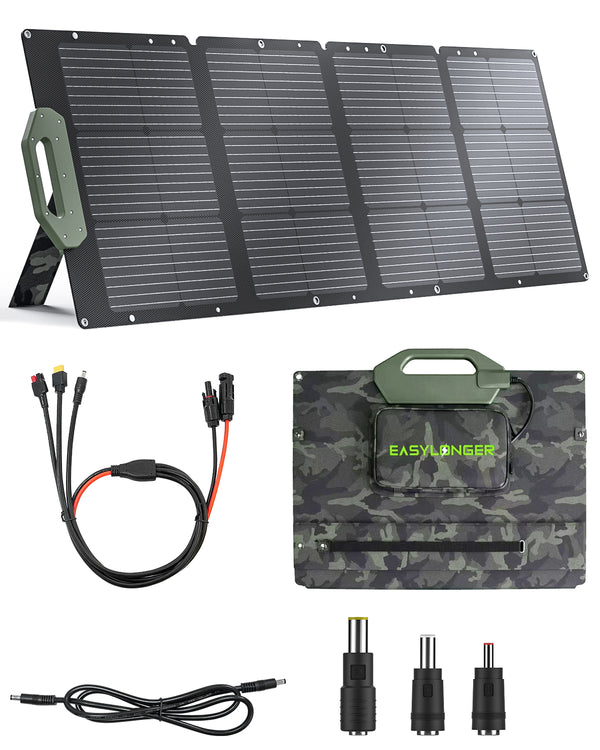 EASYLONGER 110W Foldable Solar Panel (ESP110) | Fast Charging for CPAP Batteries