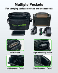 EASYLONGER Travel Carrying Case Compatible with ES960, ES720, ES400 AIR, ES270 and Other Compact CPAP Machines
