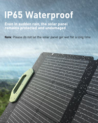 EASYLONGER 110W Foldable Solar Panel ESP110, Portable Solar Charger for CPAP Battery ES960, ES720, ES400 AIR, ES270, Power Station, Camping, Fishing, Outdoor, RV and More