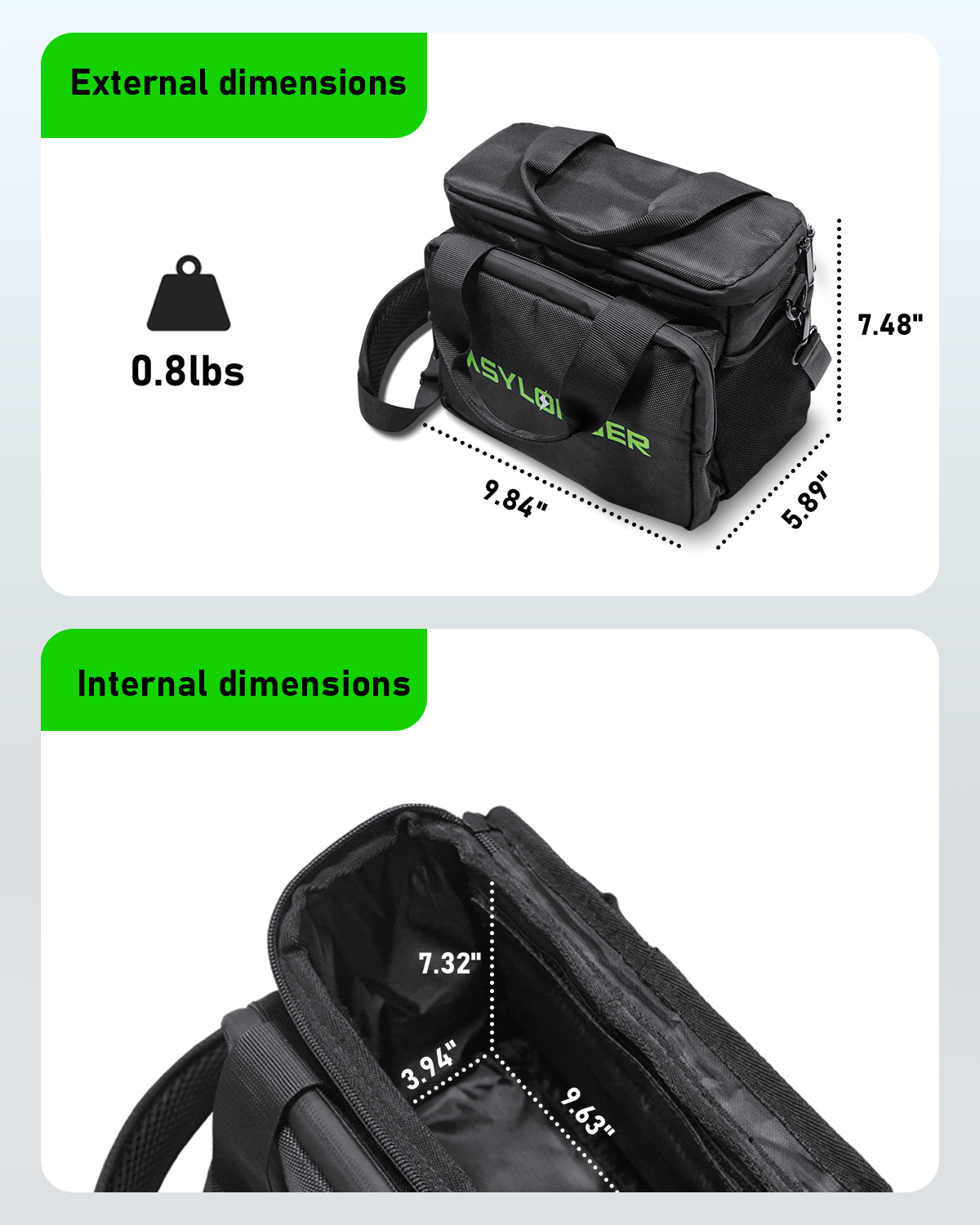 EASYLONGER Travel Carrying Case Compatible with ES960, ES720, ES400 AIR, ES270 and Other Compact CPAP Machines