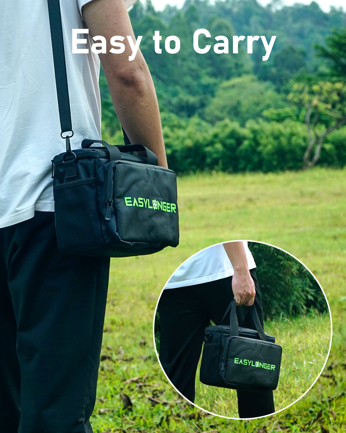 EASYLONGER Travel Carrying Case Compatible with ES960, ES720, ES400 AIR, ES270 and Other Compact CPAP Machines