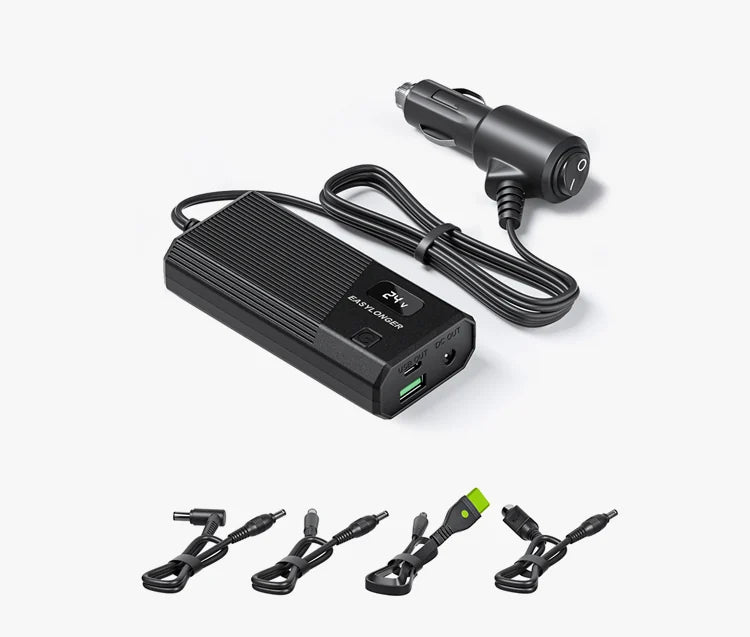 Universal DC power cord with car plug